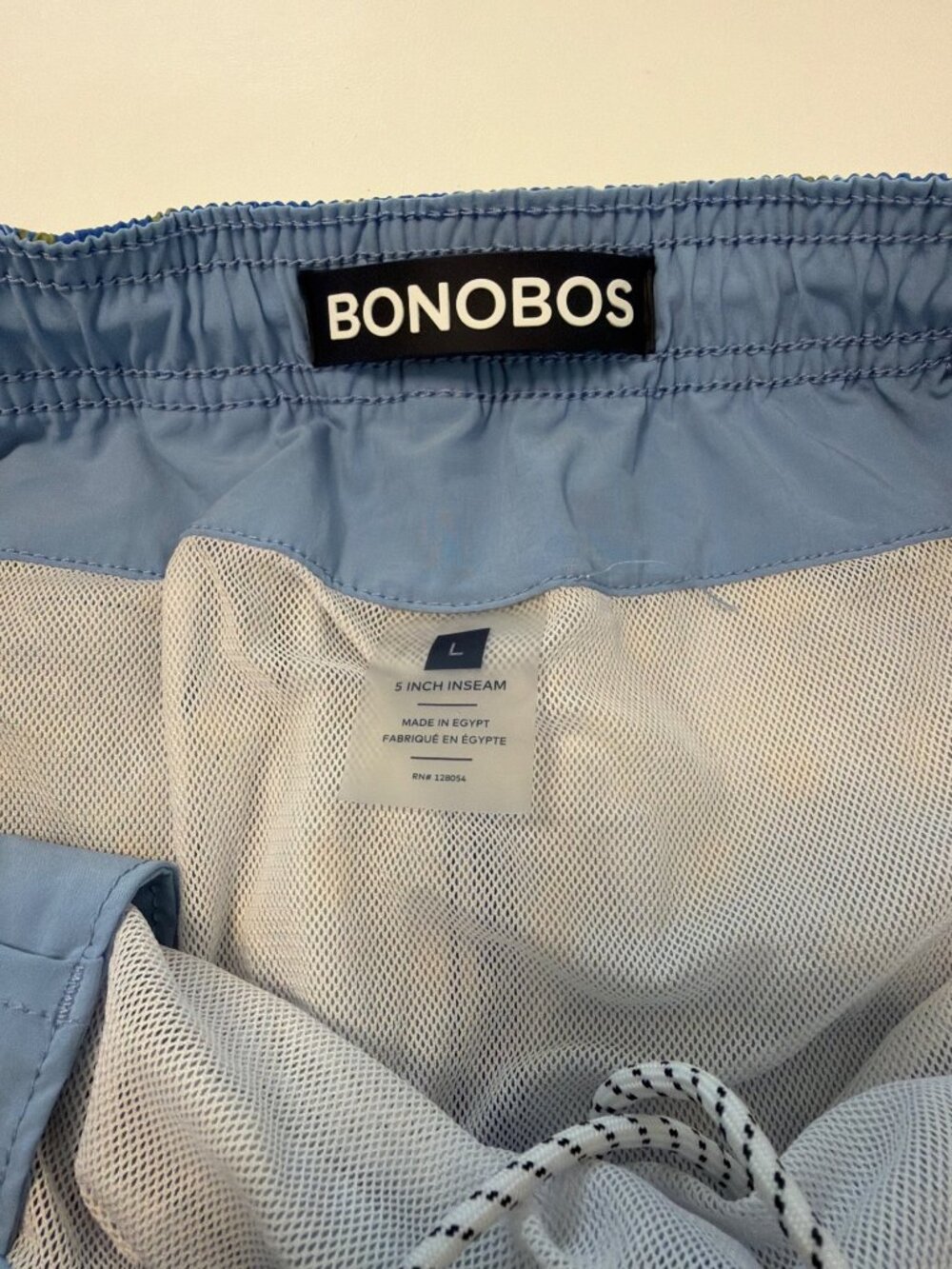 Bonobos Throwback Swim Trunks in Blue Pineapple Party Size Large - Picture 3 of 8